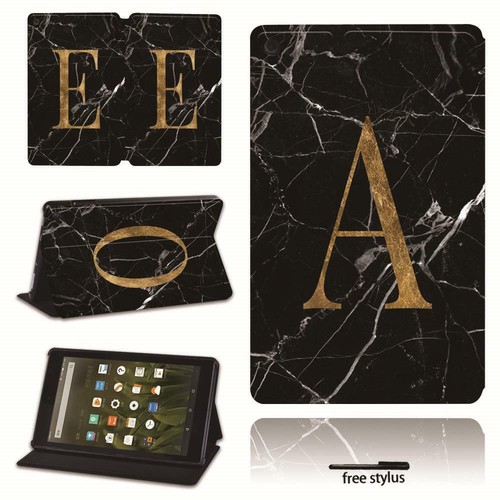 Initials leather stand cover - initials,