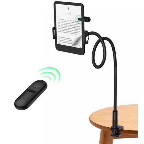 Gooseneck kindle holder - gooseneck, remote