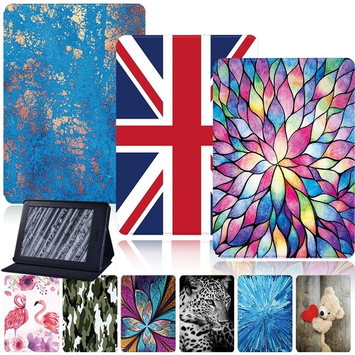 Printed leather stand cover - leather,